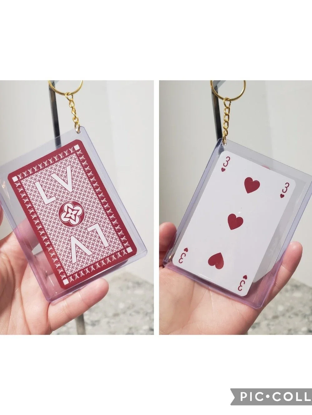 Louis Vuitton Playing Card Keychain Bag Charm
